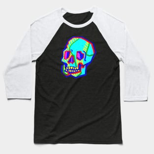 Abstract Skull Baseball T-Shirt